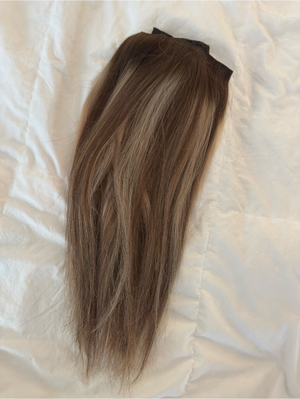 Brown & blonde Clip-In Hair Extension - Natural Brown Shade 18”